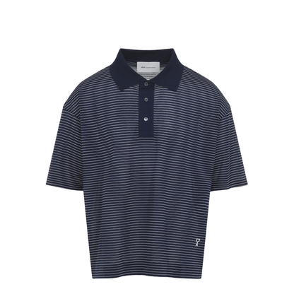 MAYFEYR - Ami Paris - Striped Boxy Fit Polo - UPL422JE0212