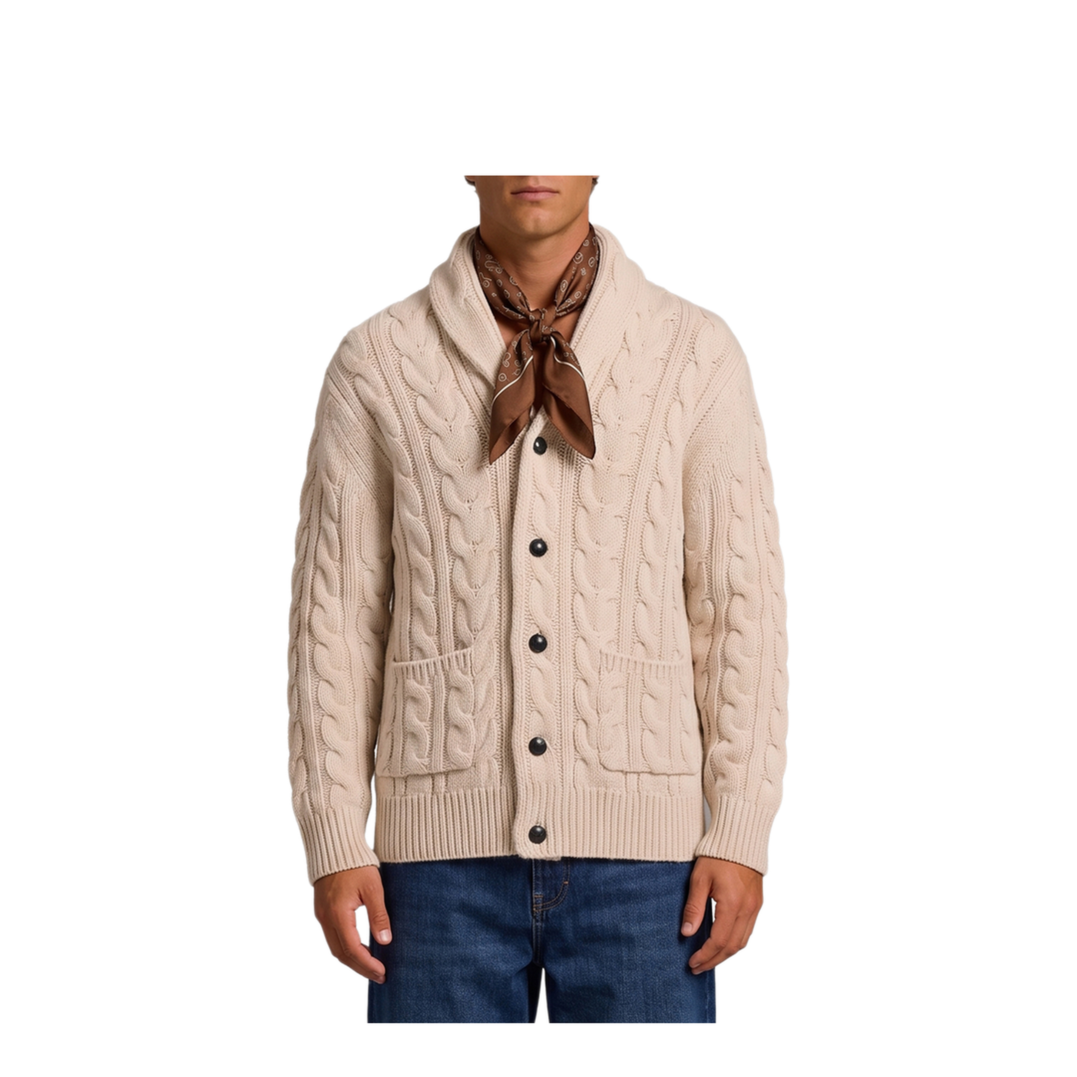 MAYFEYR - BALLANTYNE - Braided Wool Cardigan - B2K2293W05410171