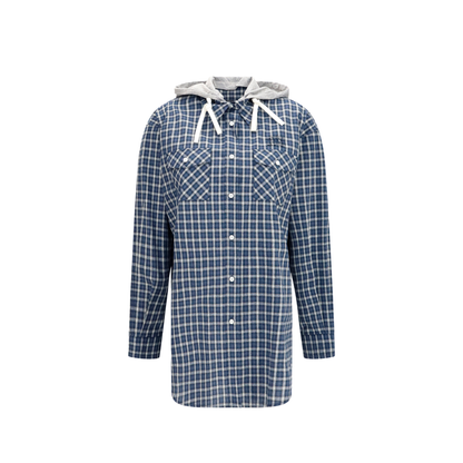 MAYFEYR - Miu Miu - Checked Hooded Shirt - MK2051SOOO6210
