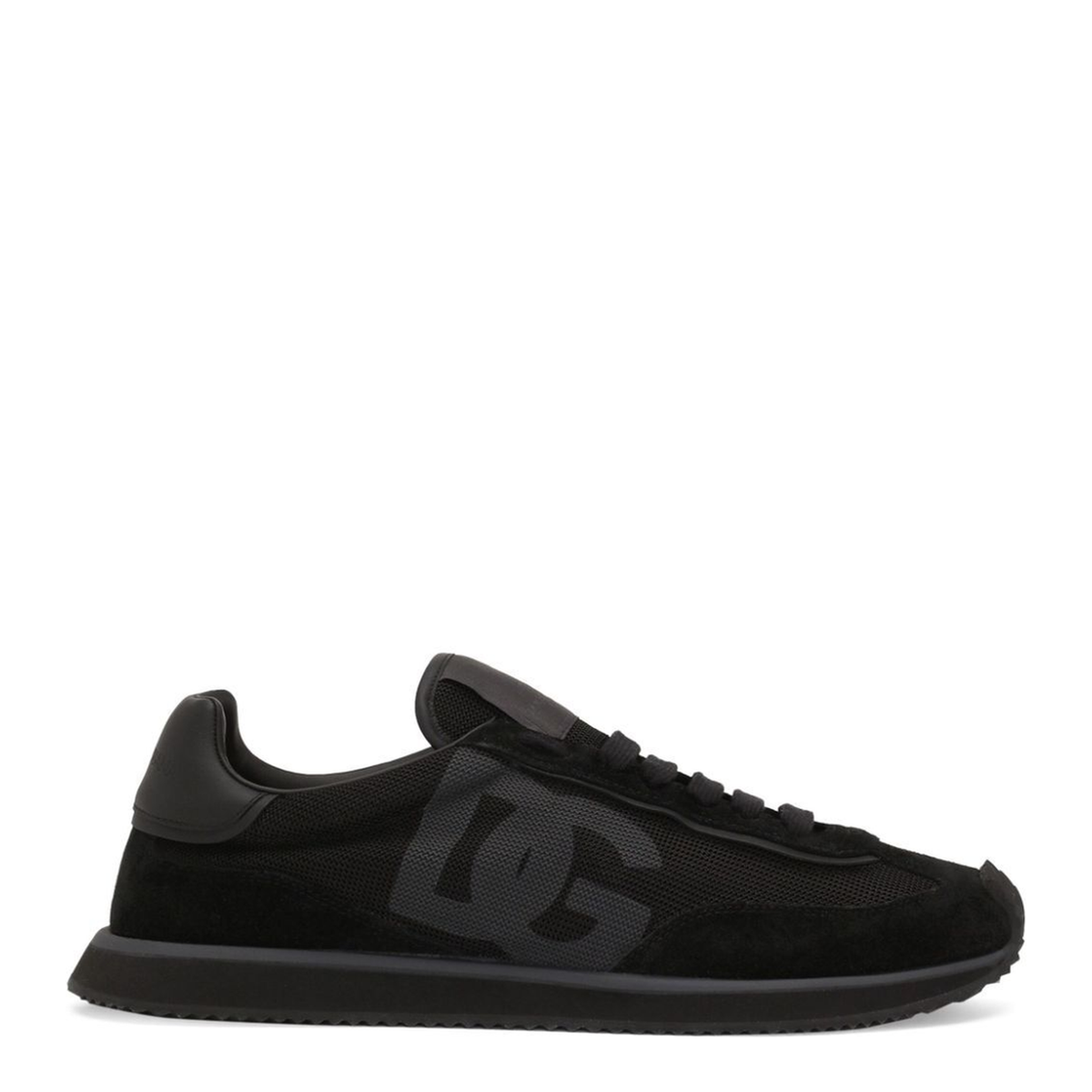 Mixed-Material Cushion Sneakers