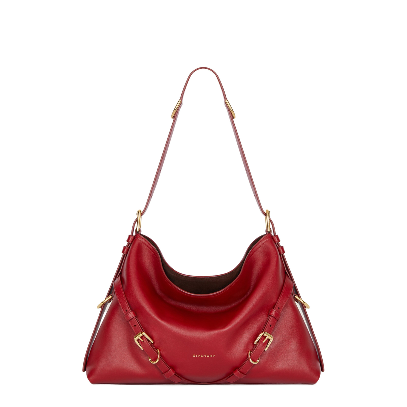 Medium Voyou Bag in Shiny Leather