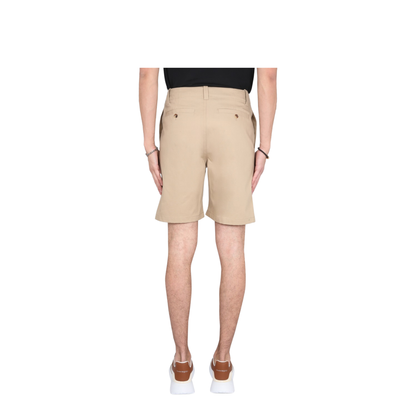 Cappuccino Cotton Bermuda Shorts