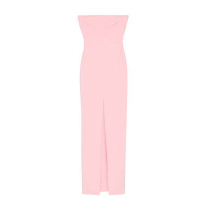 Strapless Pink Maxi Dress