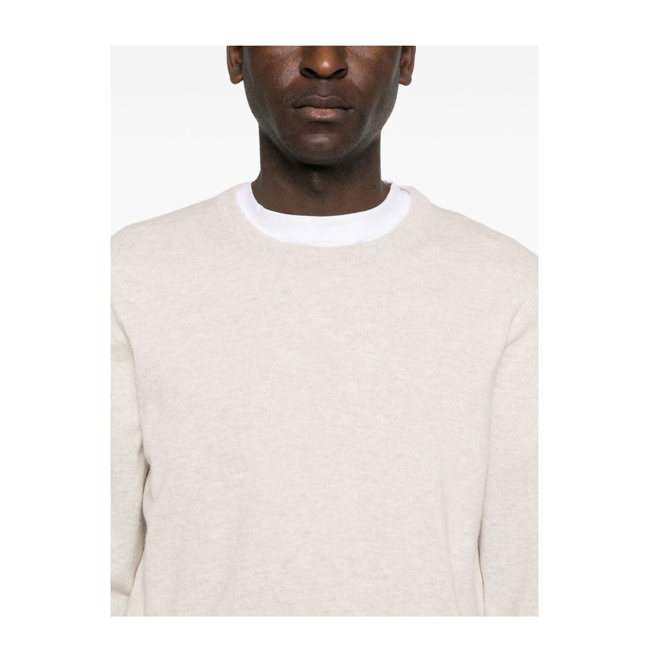 Logo Crewneck Sweater White