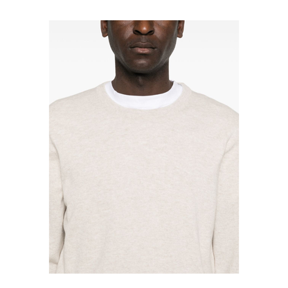 Logo Crewneck Sweater White