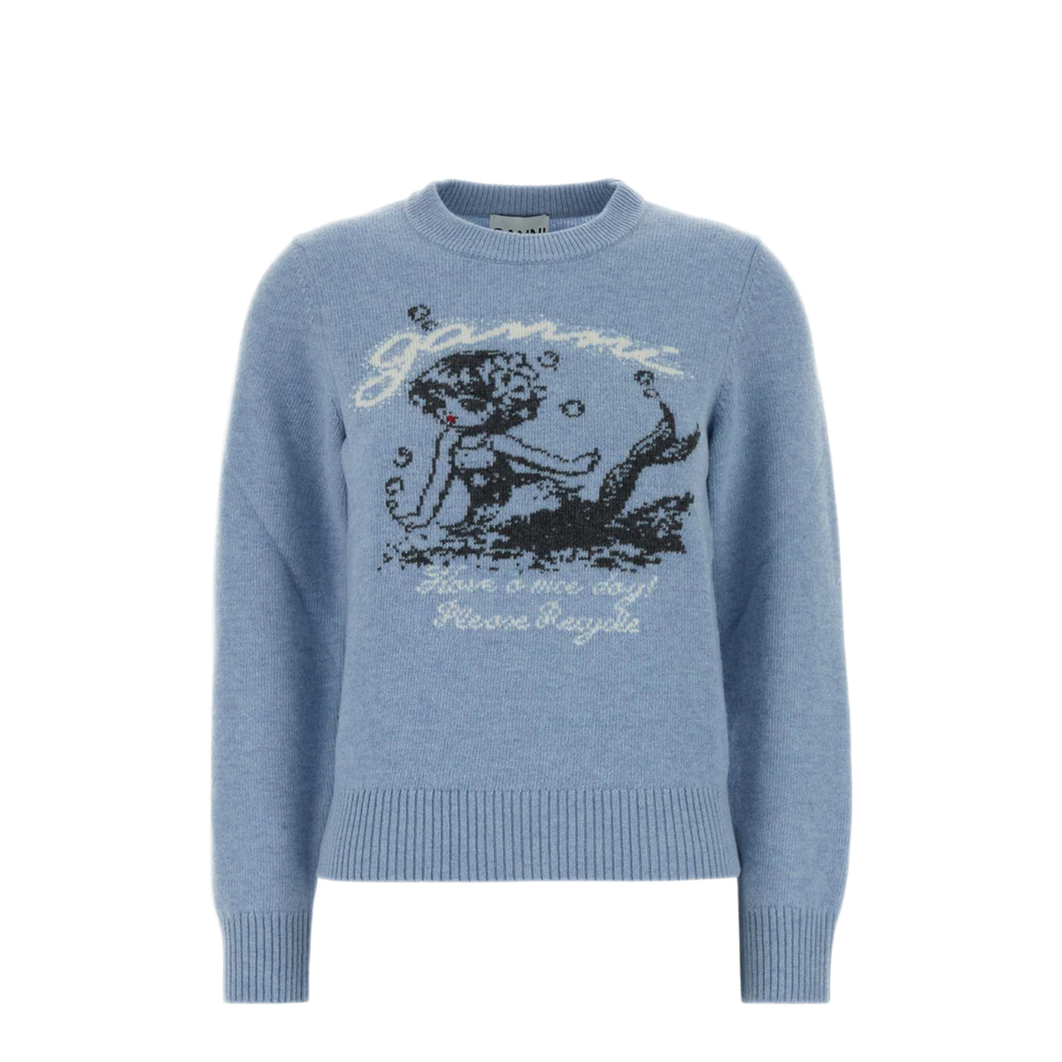 MAYFEYR - Ganni - Mermaid Crew Neck Sweater - A1150009326