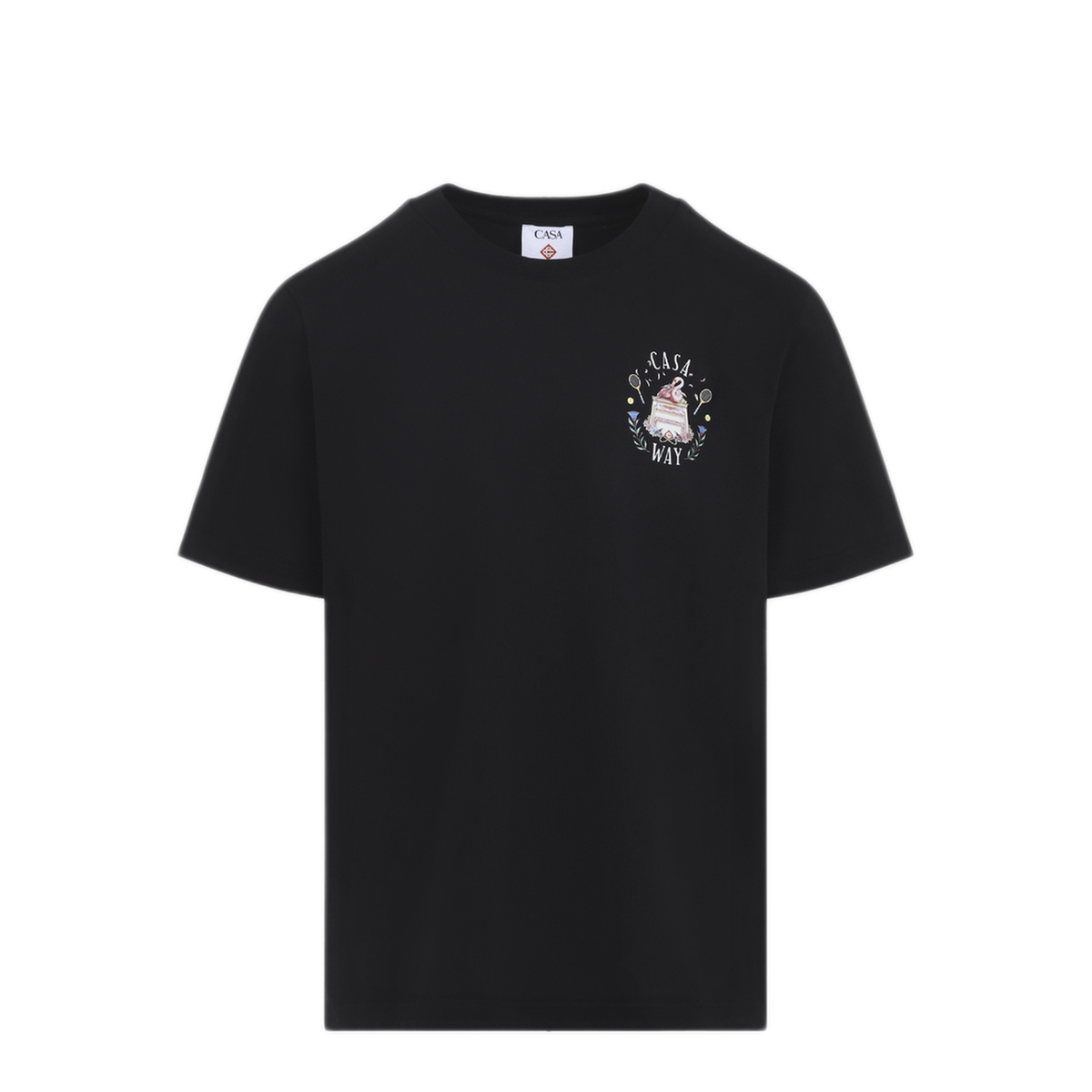 MAYFEYR - Casablanca - Black Casa Way Short Sleeve T Shirt - MPF26JTS00117CASAWAY