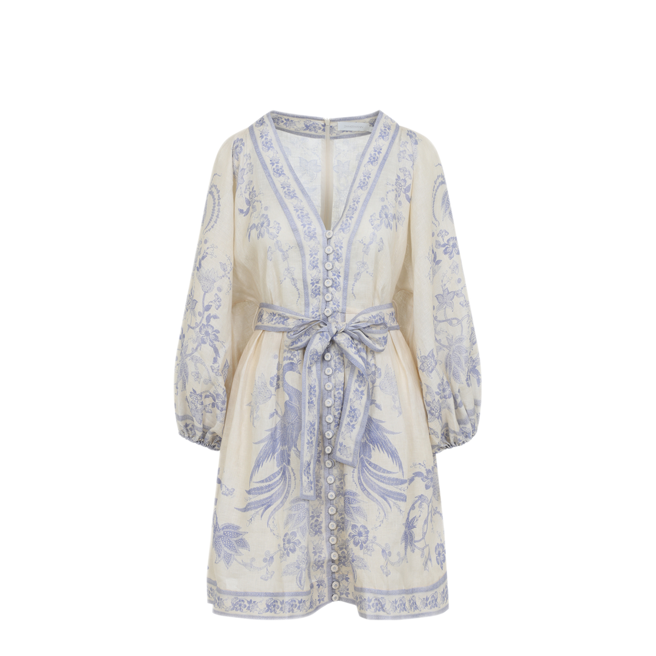 MAYFEYR - Zimmermann - Indra Plunge Mini Dress - 3500DSS262CREAM