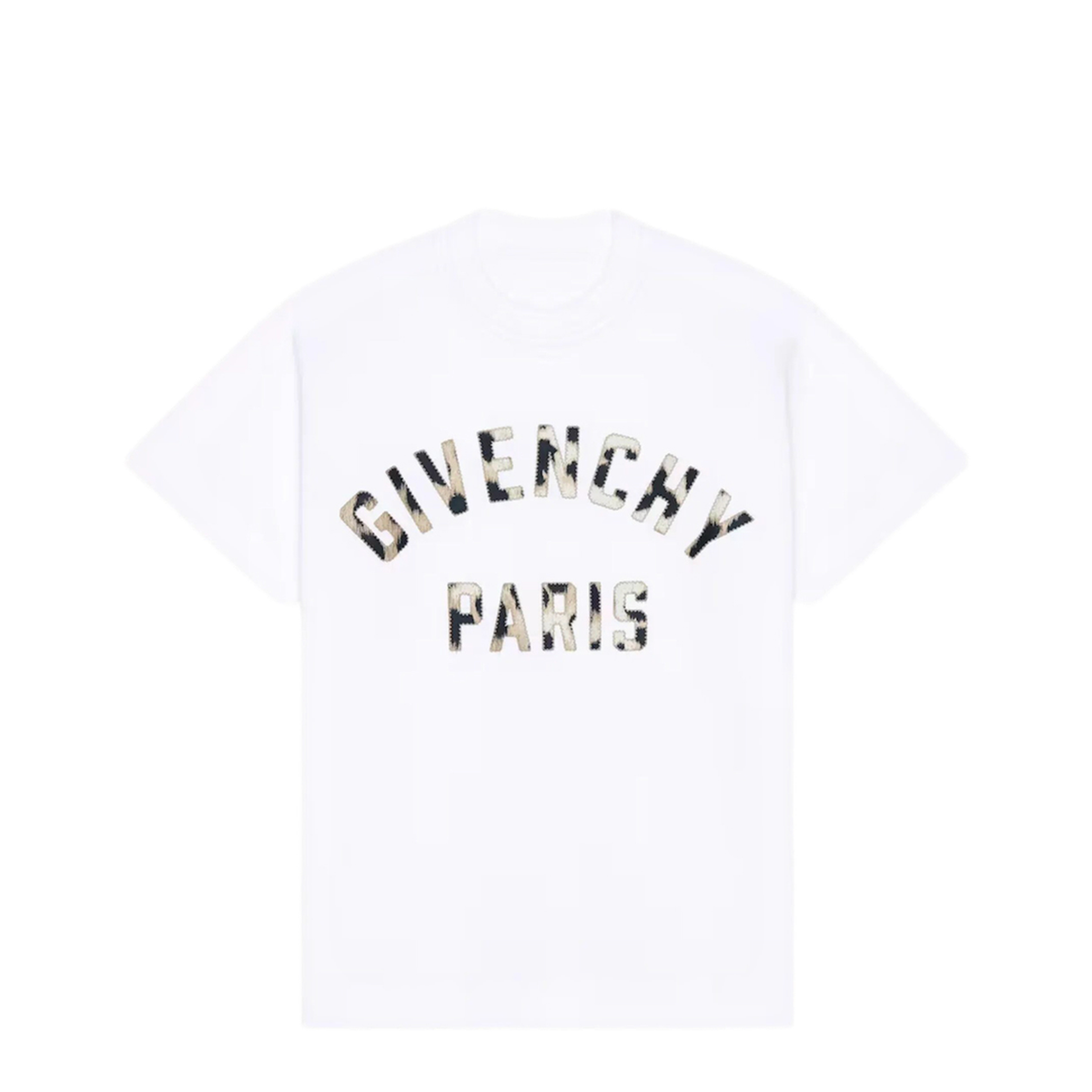 New T-Shirt In Cotton With Paris Embroidery