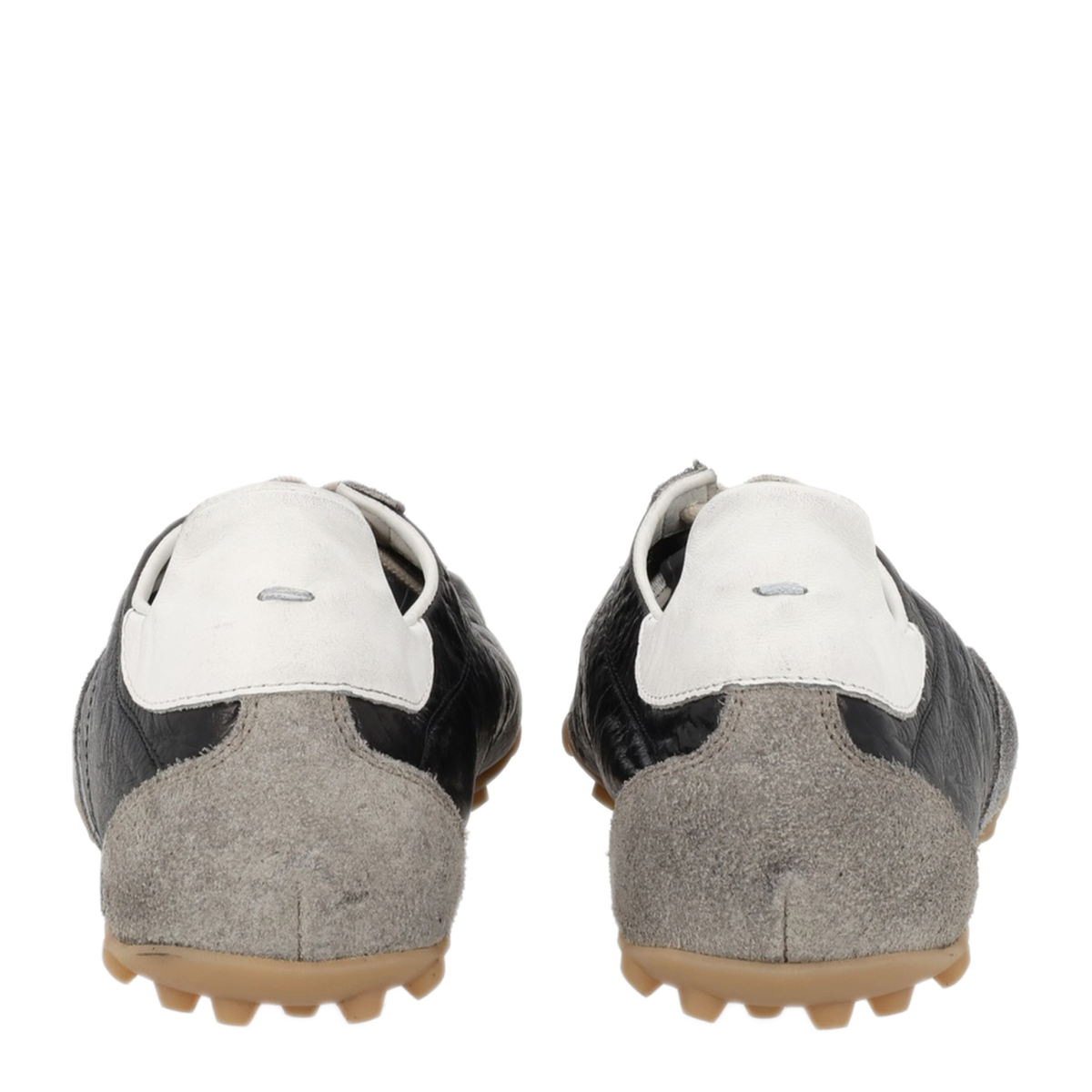 Sprinters Sneakers In Black Leather And Vintage Suede