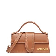 The Bambino Small Calfskin Leather Shoulder Bag - Brown