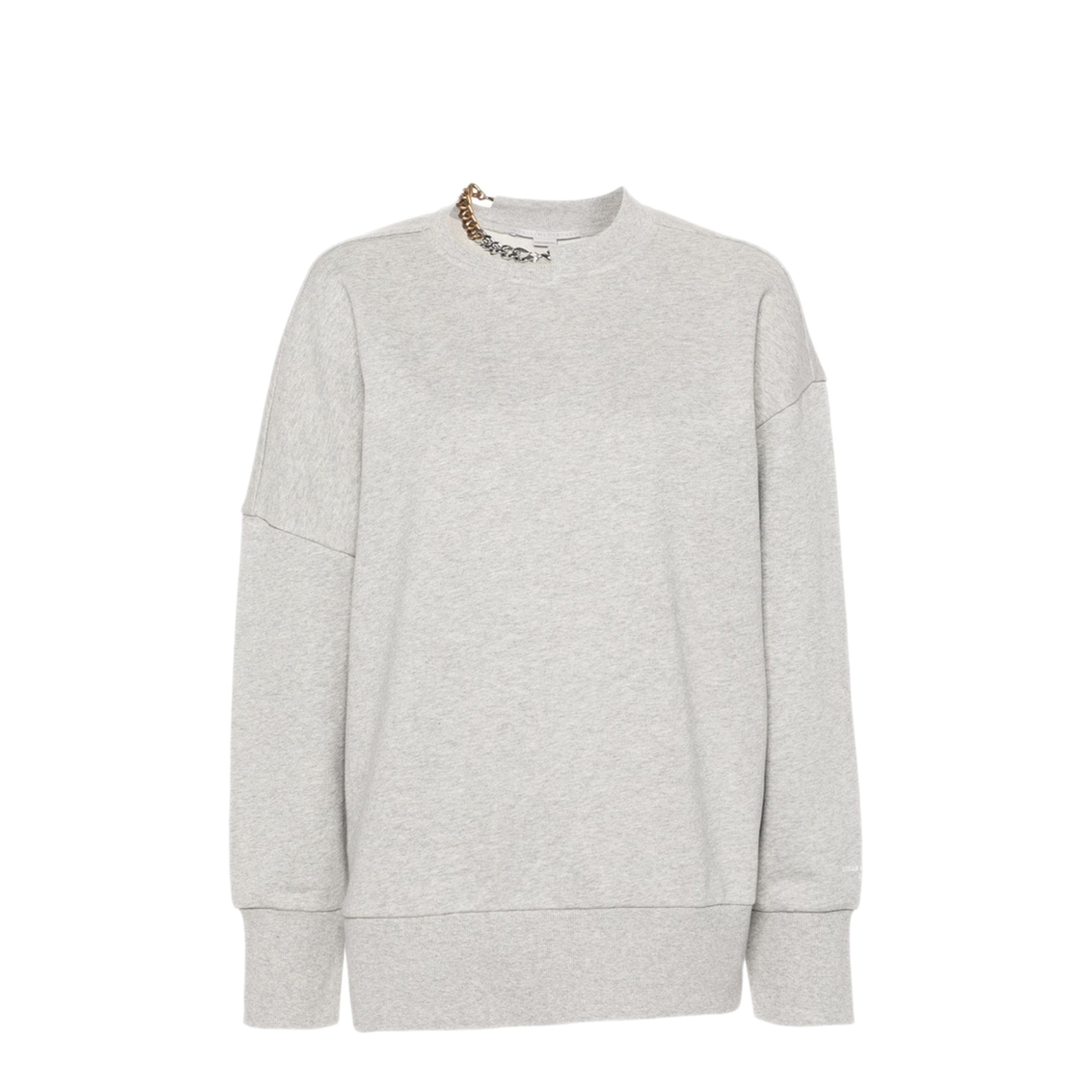 MAYFEYR - Stella Mccartney - Chain-Link-Detailing Mélange Sweatshirt - 6J03273SPZ361264
