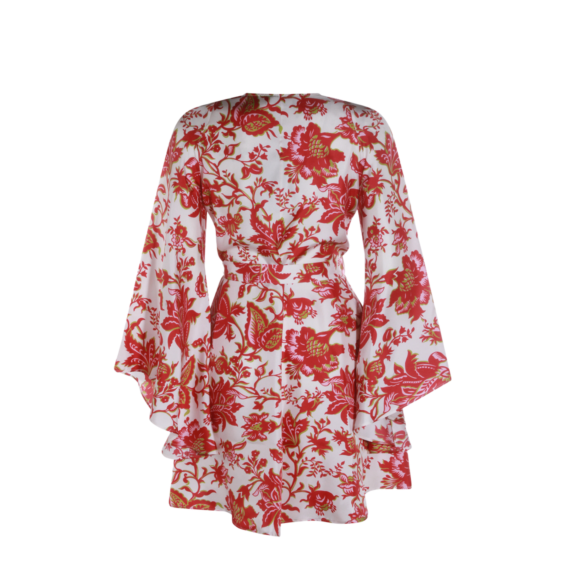 Cotton Mini Dress Red/White
