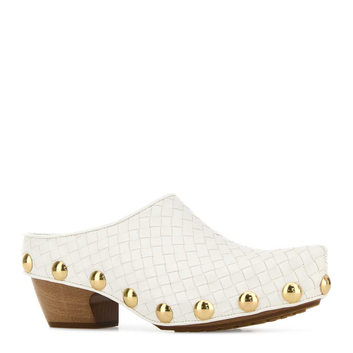 MAYFEYR - Bottega Veneta - White Leather Gondola Mules - 871591V2ED09117