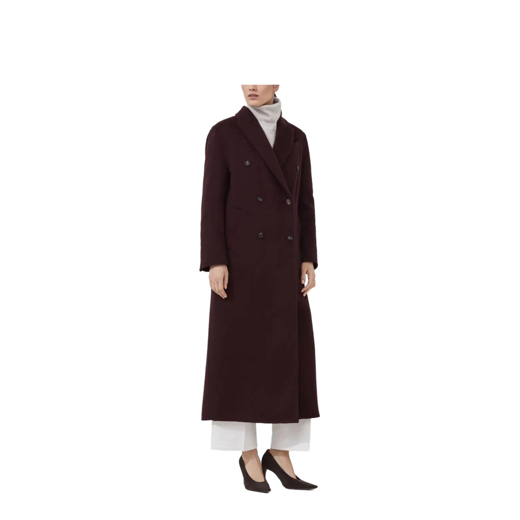 MAYFEYR - Brunello Cucinelli - Hand-Crafted Coat In Cashmere Double Beaver Cloth With Monili - MD5039895