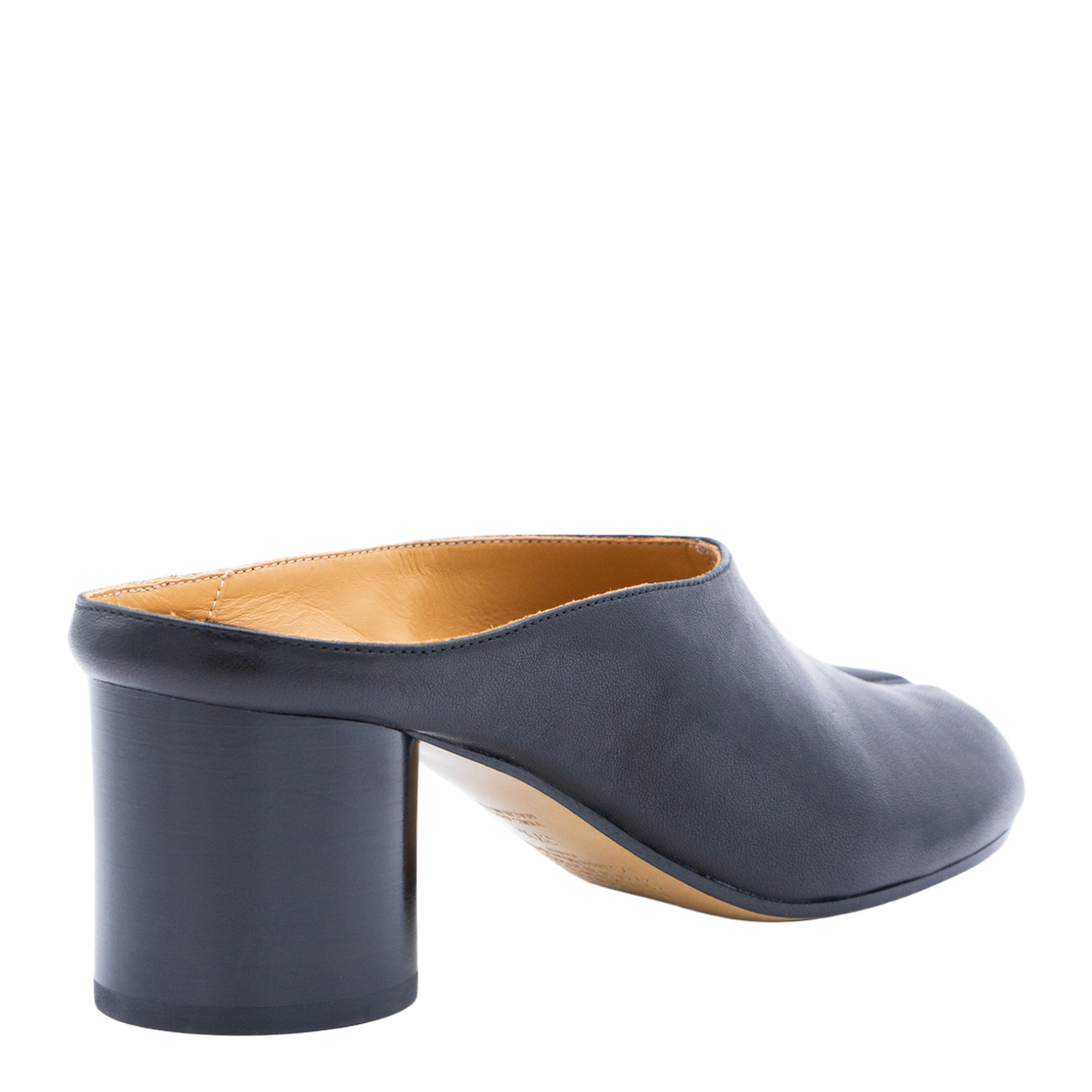Black Tabi Mule Pumps