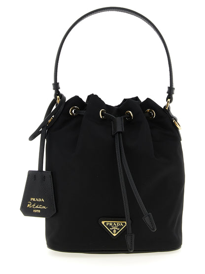 Black Re-nylon Shoulder Bag