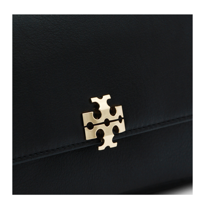 Charlie Small Calf Leather Shoulder Bag - Black
