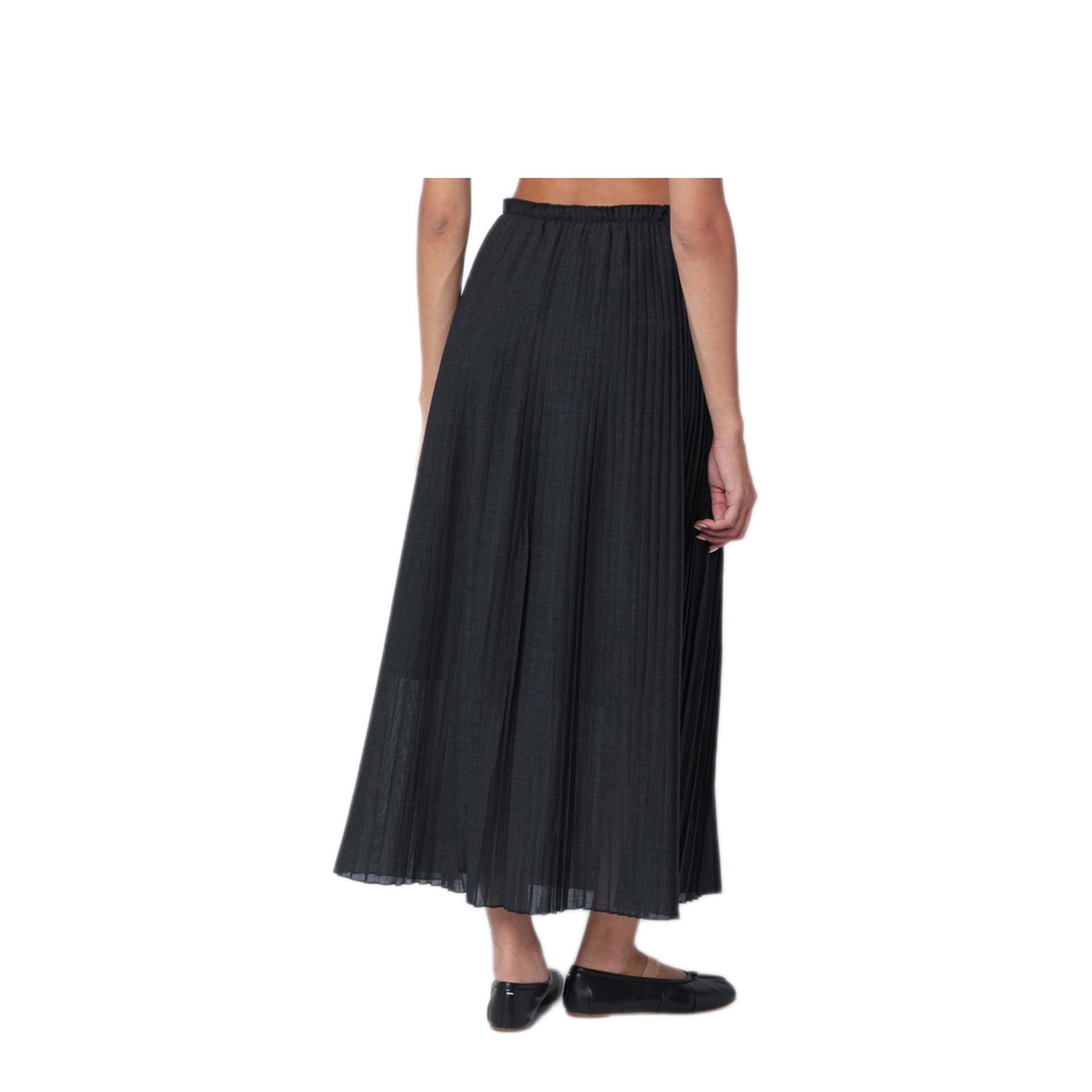 MAYFEYR - MKDT Studio - Gray Nadja Atelier Pleated Skirt - 25-4-135-3819PLDG