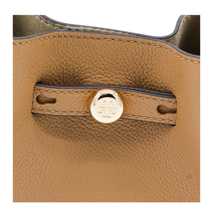Romy Mini Pebbled Leather Crossbody Bag - Tiramisu