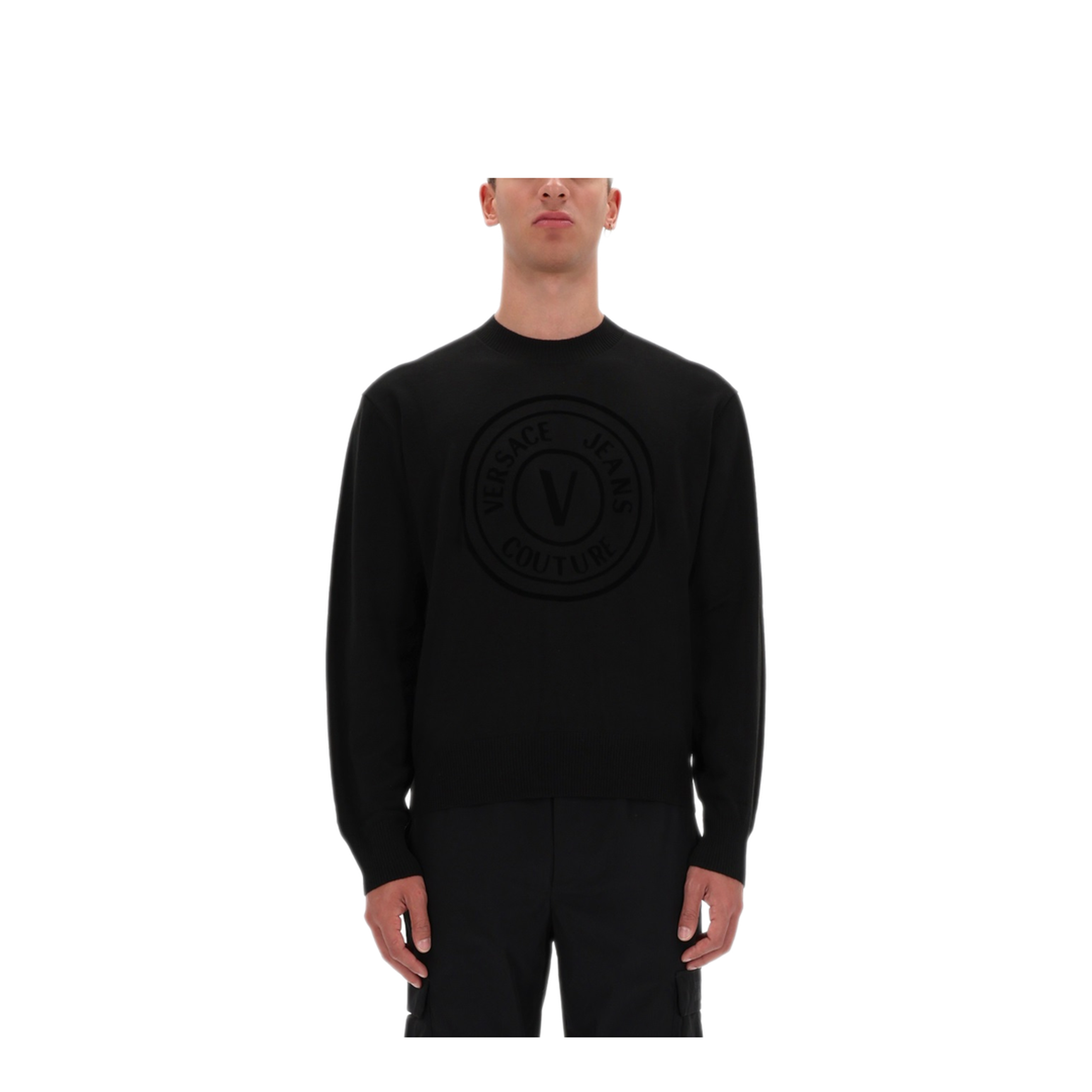MAYFEYR - VERSACE JEANS COUTURE - Jersey With V Emblem - 79GAFM15CMN06899