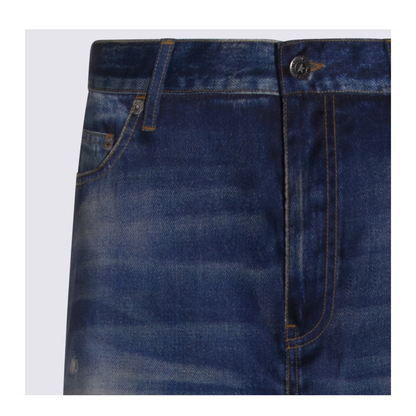 Printed Pants Jeans Effect