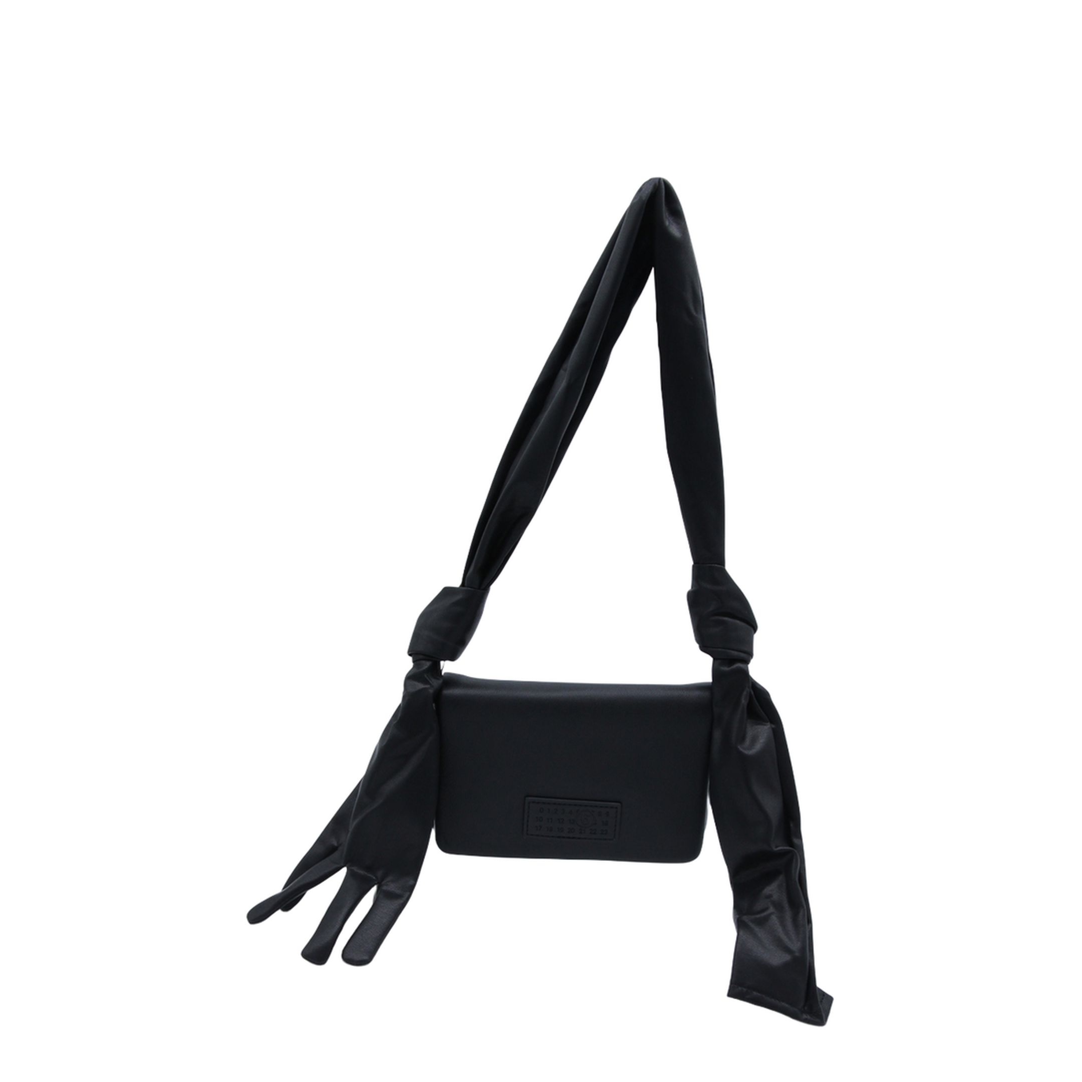 Glove Small Coated Polyester Shoulder Bag - Black