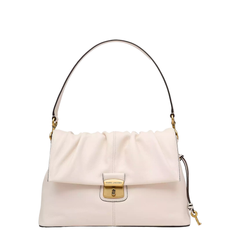 Nappa Leather Messenger Bag - Ivory