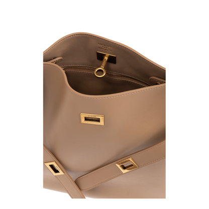 MAYFEYR - Balenciaga - Bel Air Small Hobo Bag In Latte - Reversible - 8110182ABAV2621