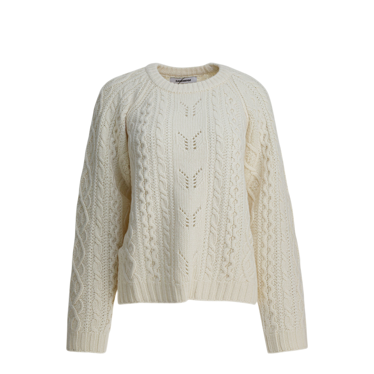 MAYFEYR - Sandbeige - Knitwear - SBC3NT03ACWHITE