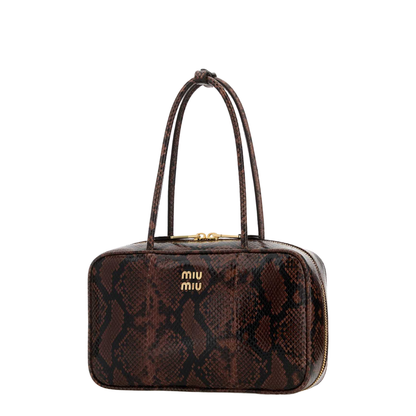 Printed Leather Beau Shoulder Bag
