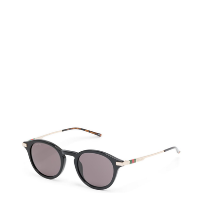 Round Frame Sunglasses in Black