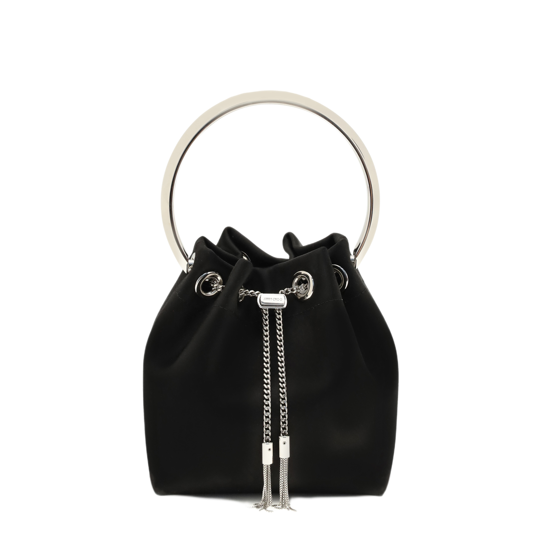 MAYFEYR - Jimmy Choo - Bon Bon Bucket Bag - J000181633BLACKSILVE