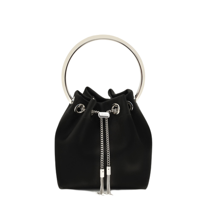 MAYFEYR - Jimmy Choo - Bon Bon Bucket Bag - J000181633BLACKSILVE