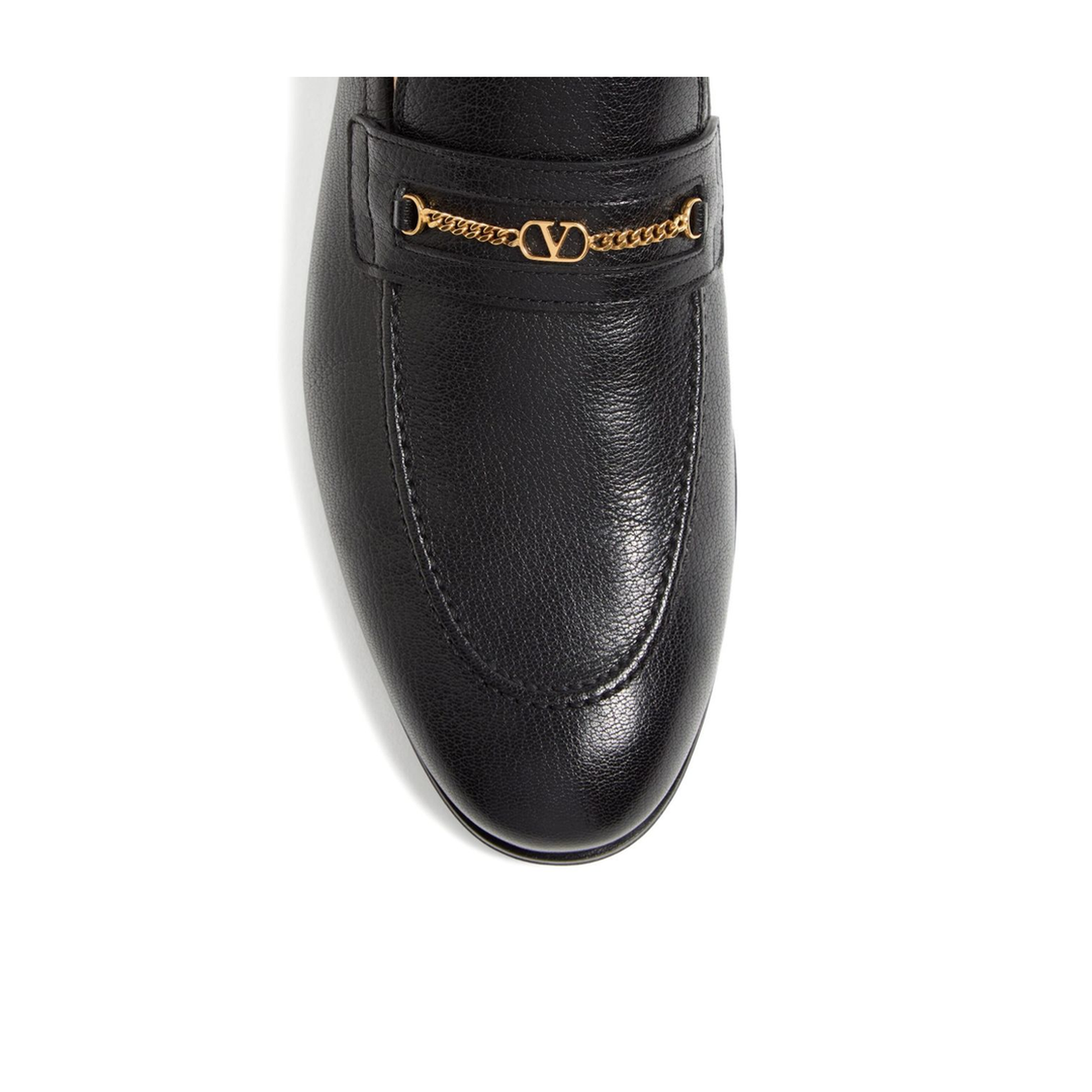 Black Slip-On Style Round Toe Flat Sole