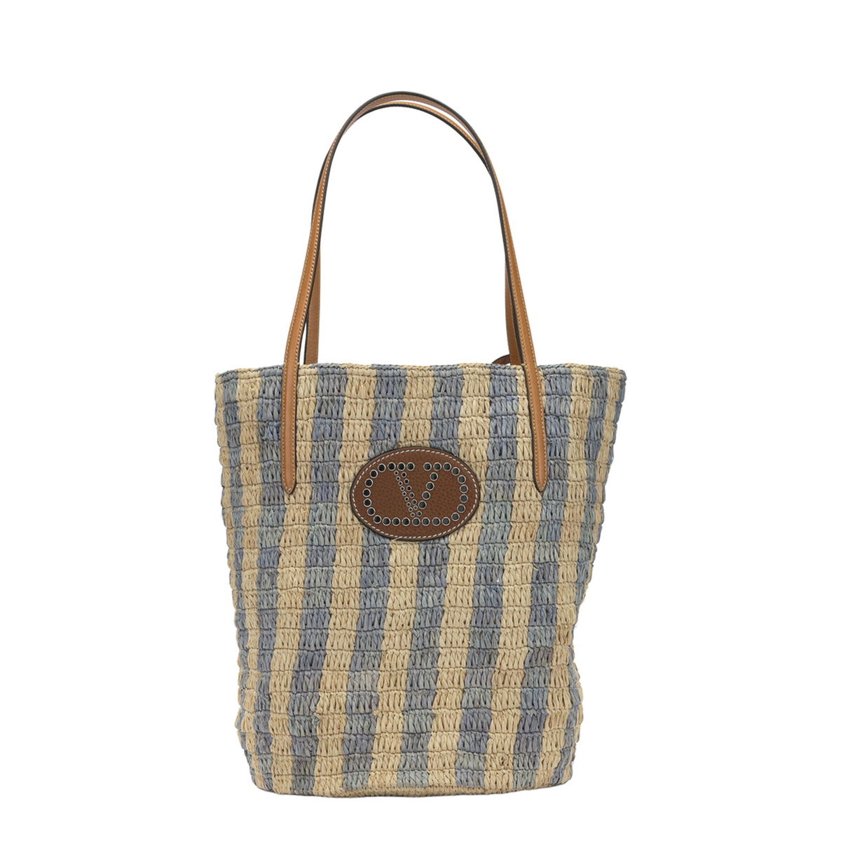 MAYFEYR - Valentino - Vlogo Raffia Medium Shoulder Bag - 8W2B0R37UHKC8C
