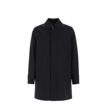MAYFEYR - Herno - Navy Blue Polyester Raincoat - IM000391U127859200