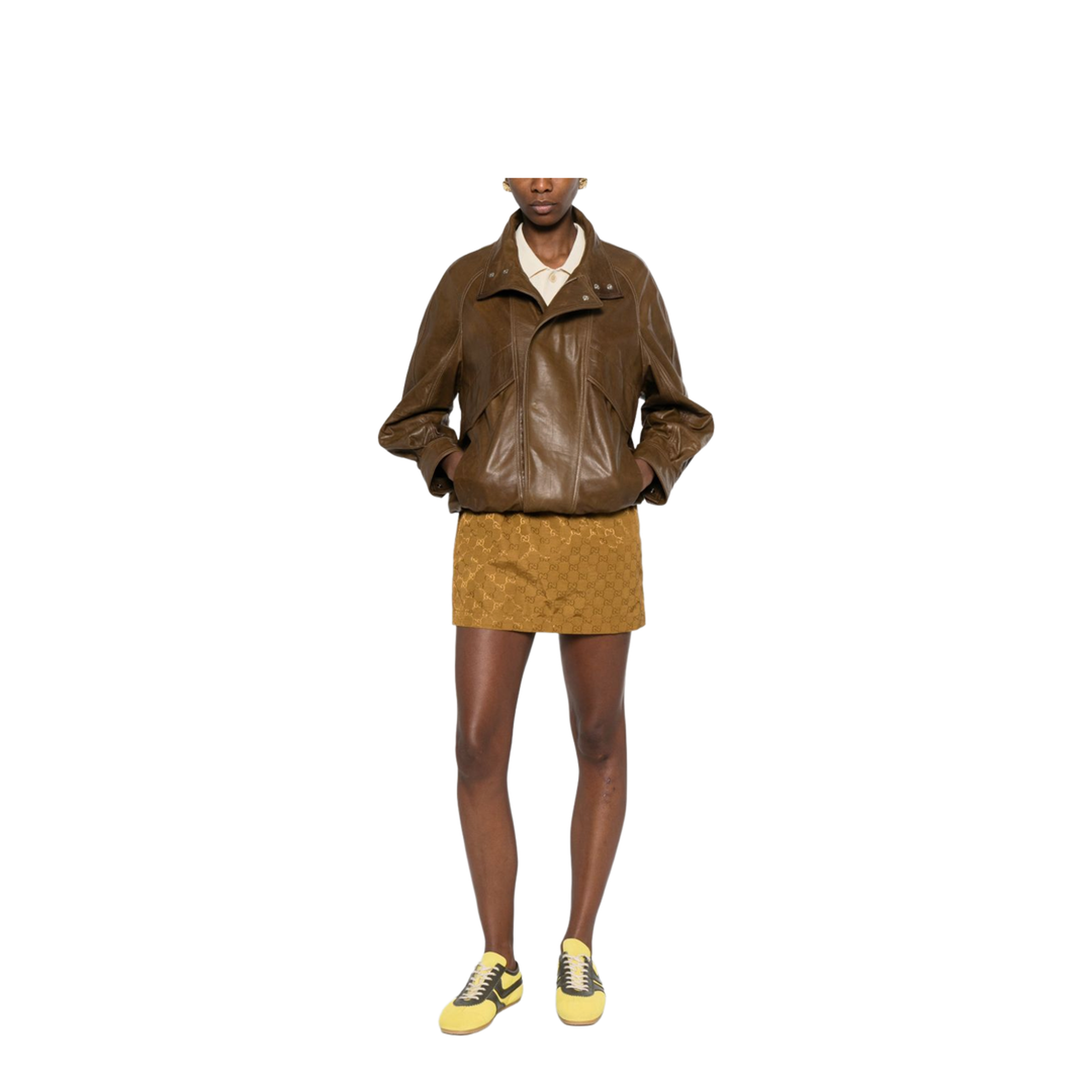 Miniskirt with GG Texture