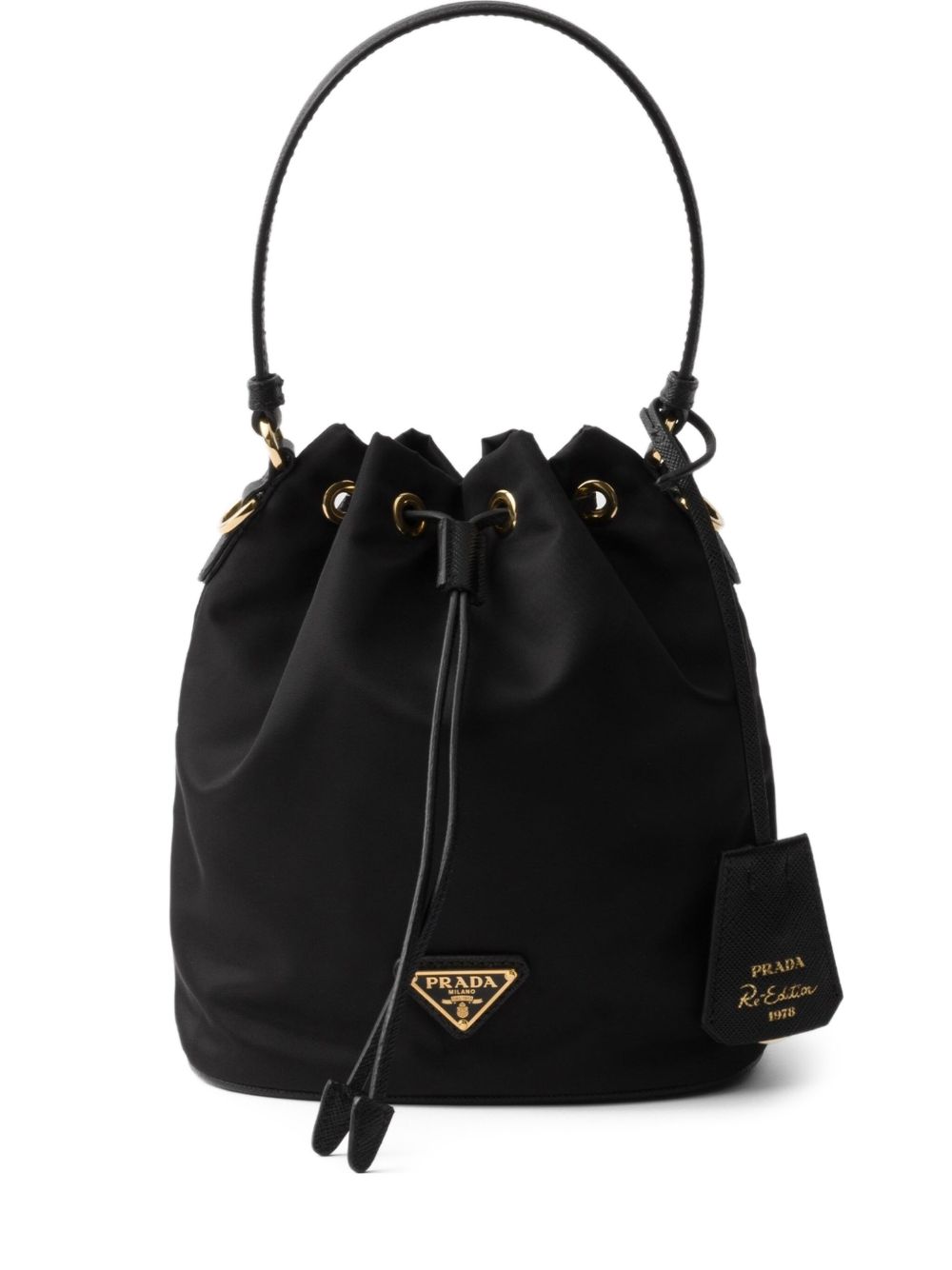 Black Re-nylon Shoulder Bag