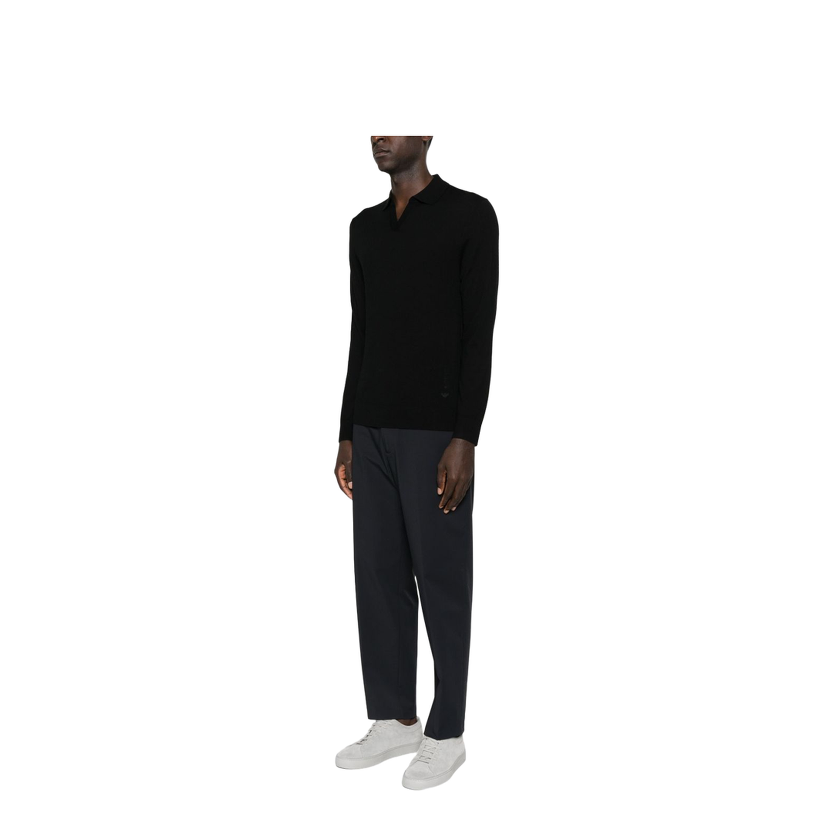 Polo Neck Sweater Black