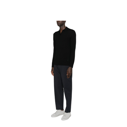 Polo Neck Sweater Black