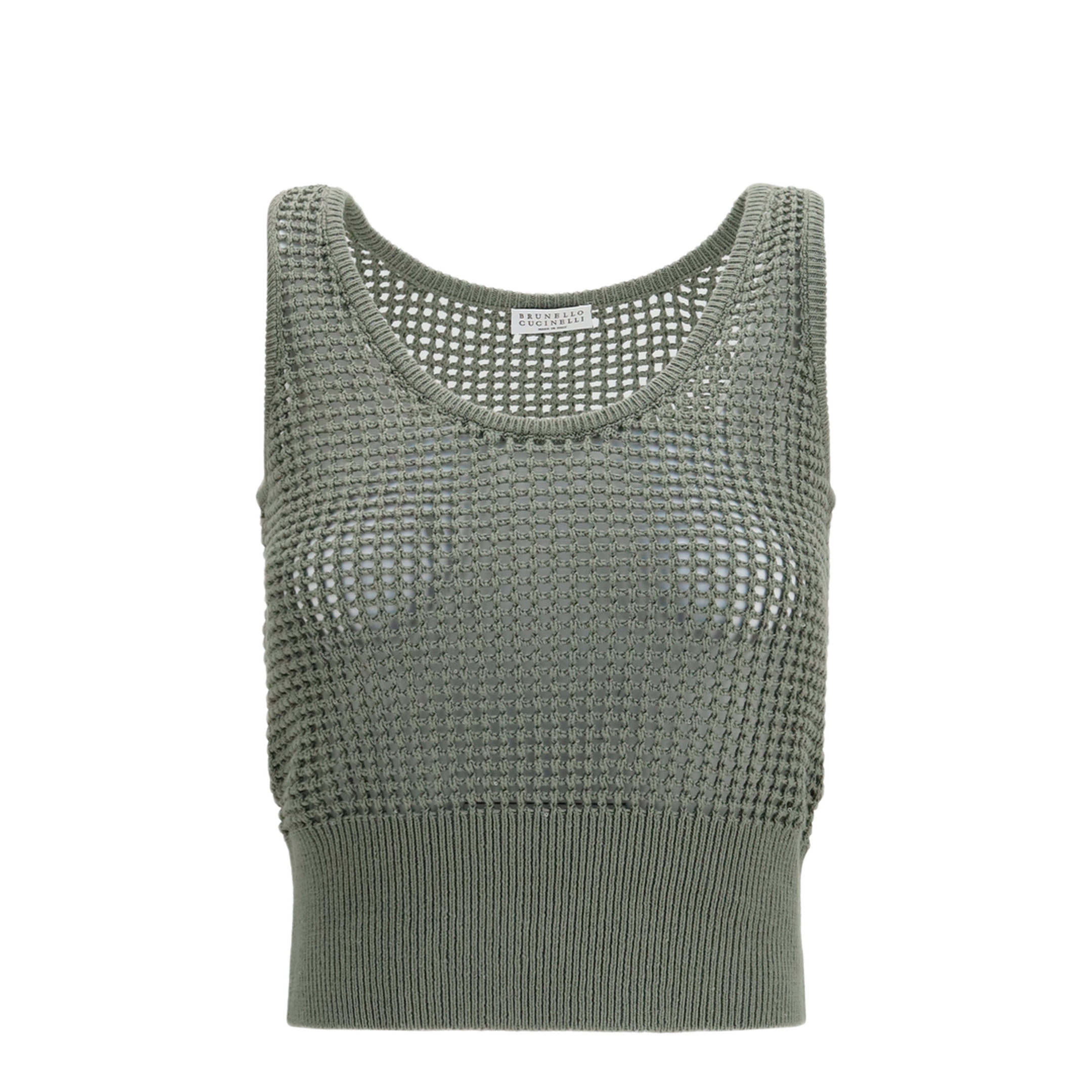 MAYFEYR - Brunello Cucinelli - Perforated Sequin Tank Top - MDV762110C3066