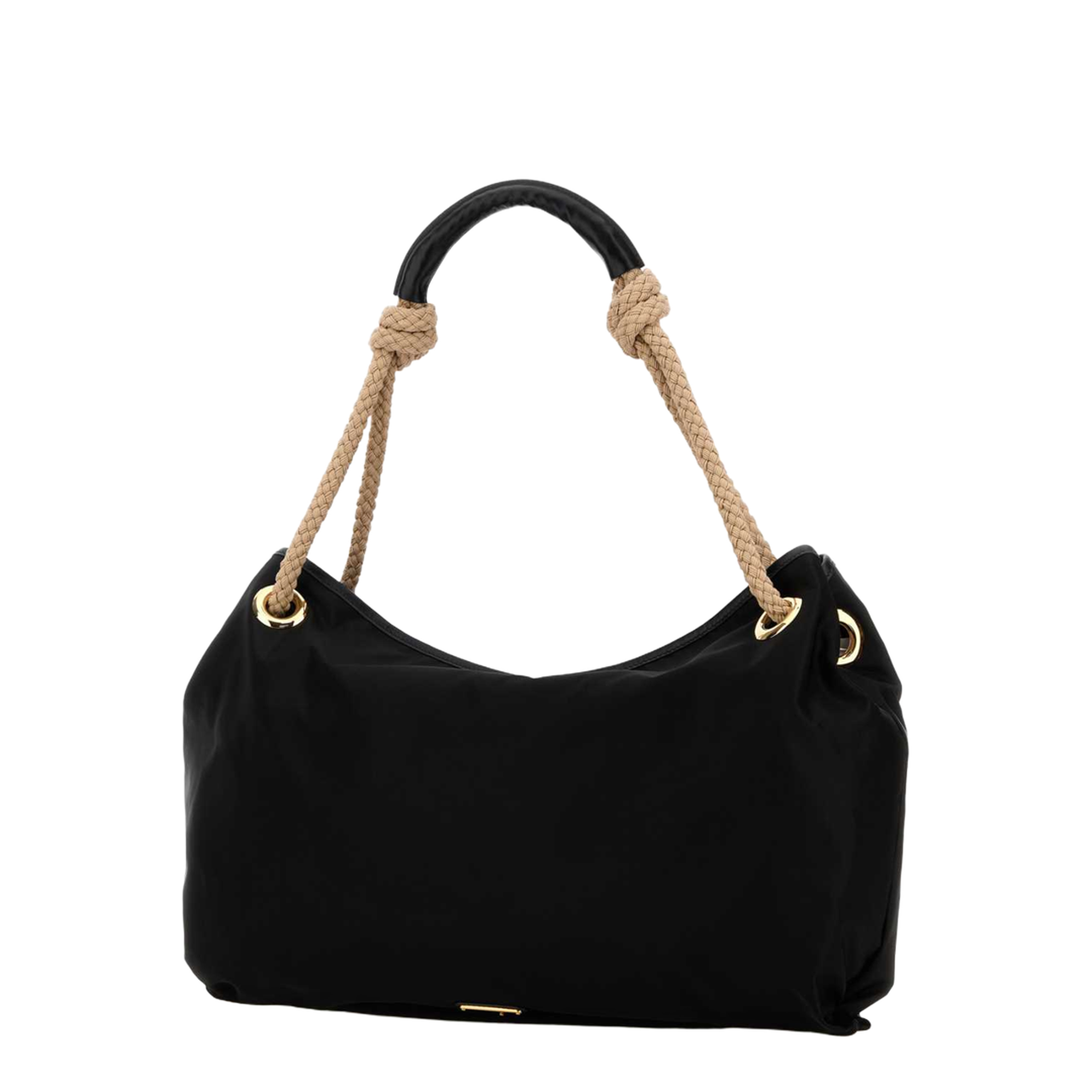 Black Fabric Shopping Bag