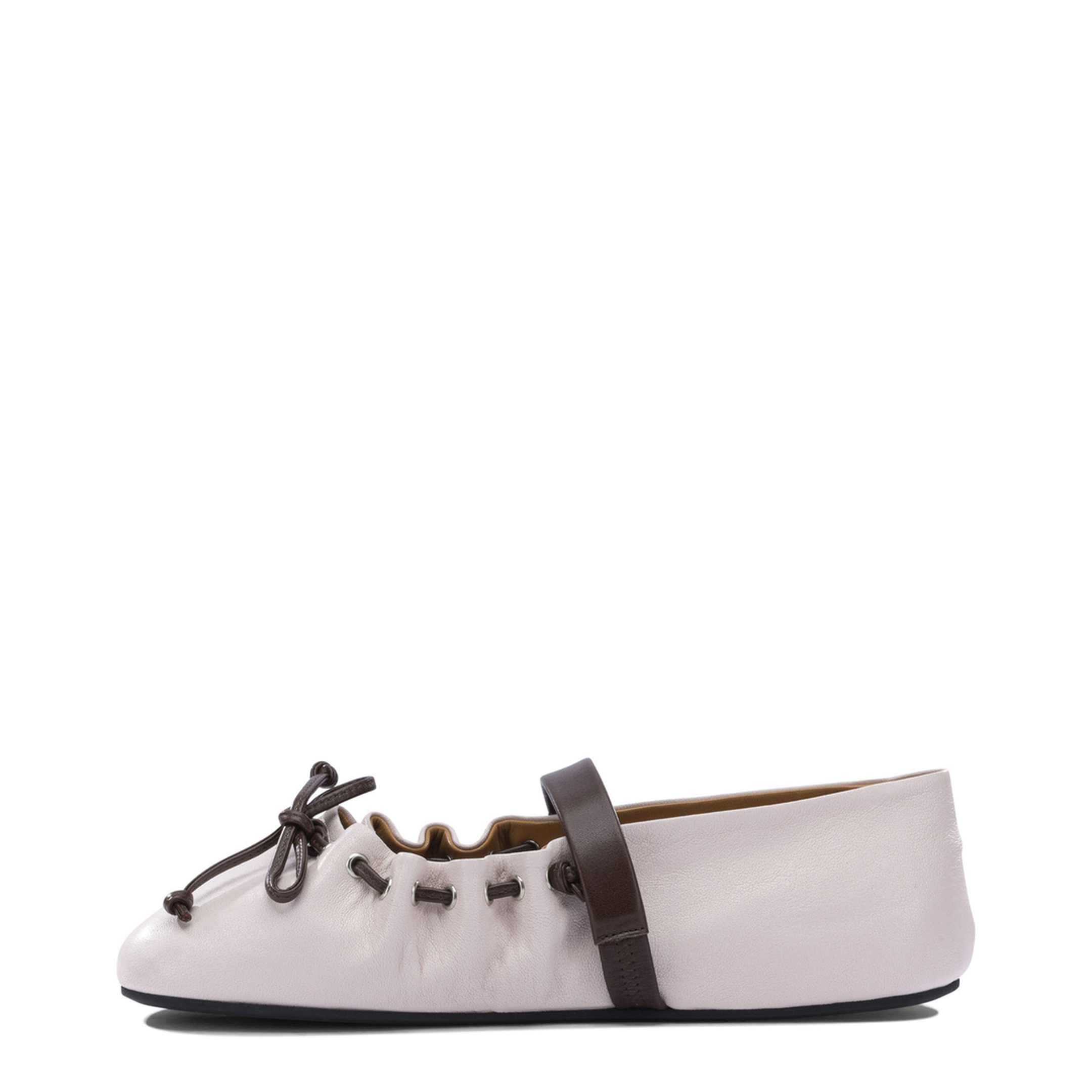 MAYFEYR - Marni - Mary Jane Leather Ballet Flats - BAMS006400P1186ZP074