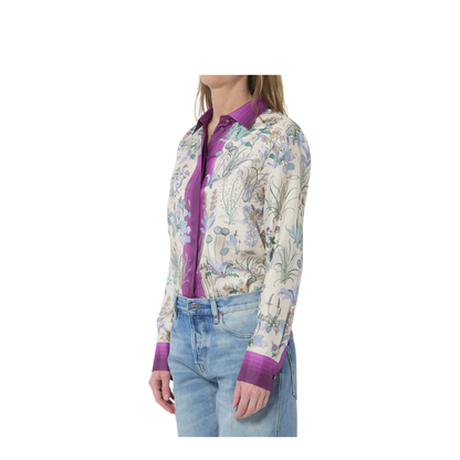 Printed Silk Twill Shirt