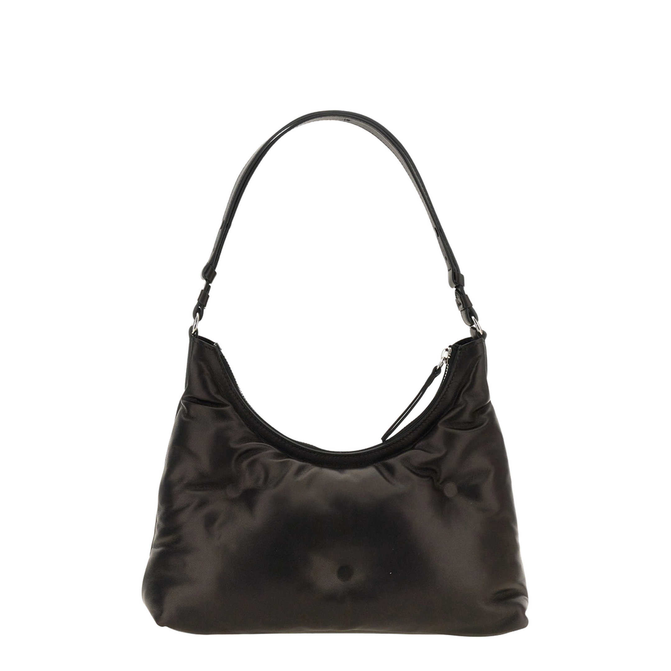 Glam Slam Small Lambskin Hobo Bag - Black