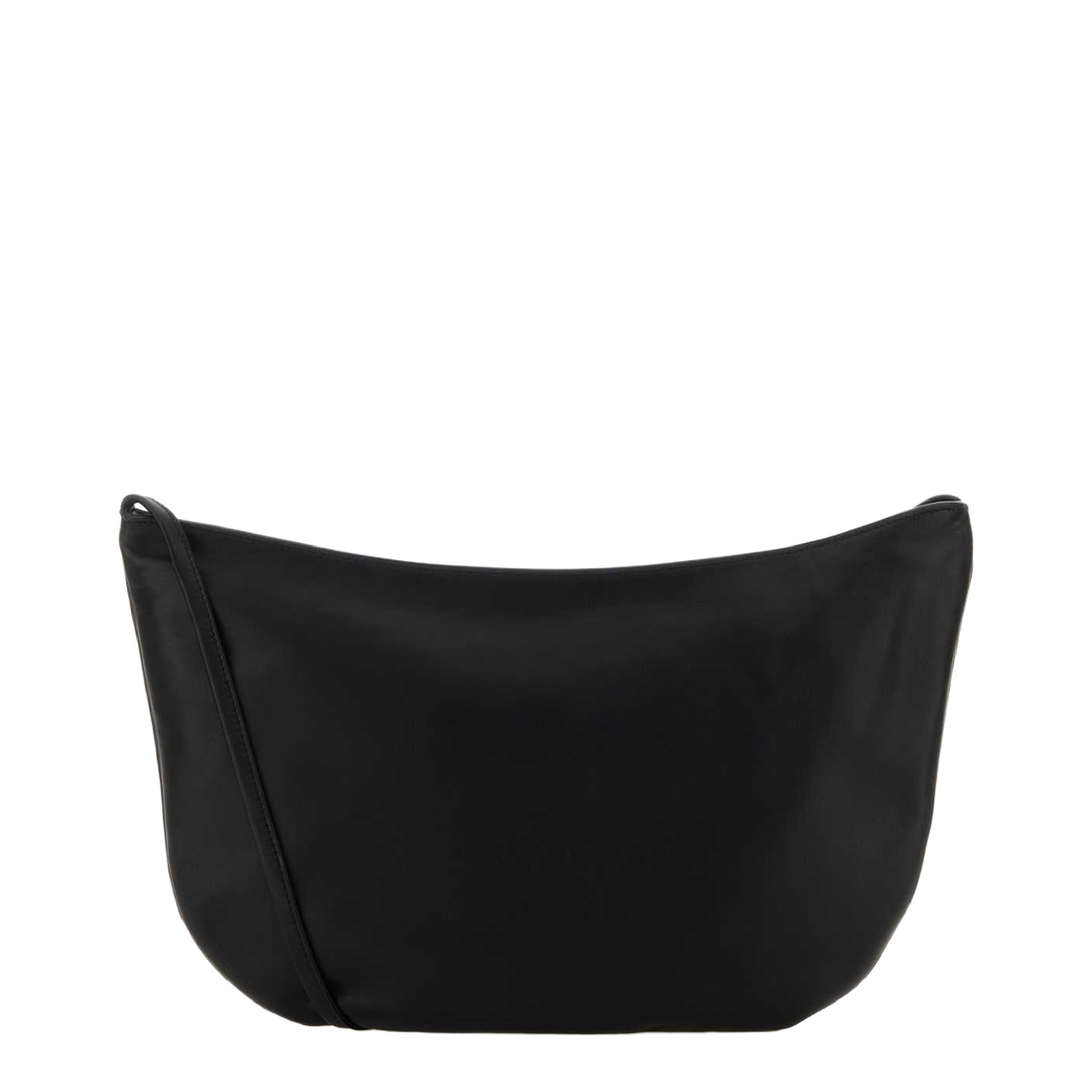 Black Leather Izzy Crossbody Bag