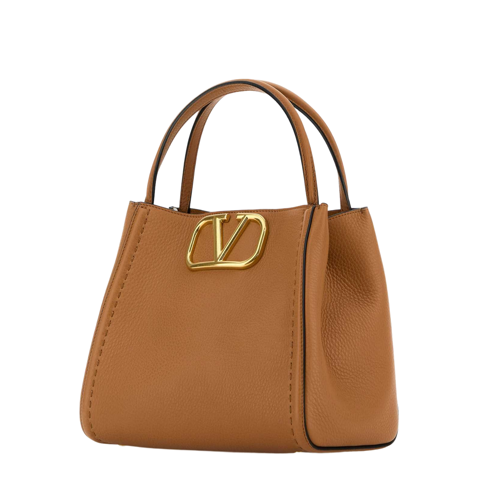 Camel Leather Medium Alltime Handbag