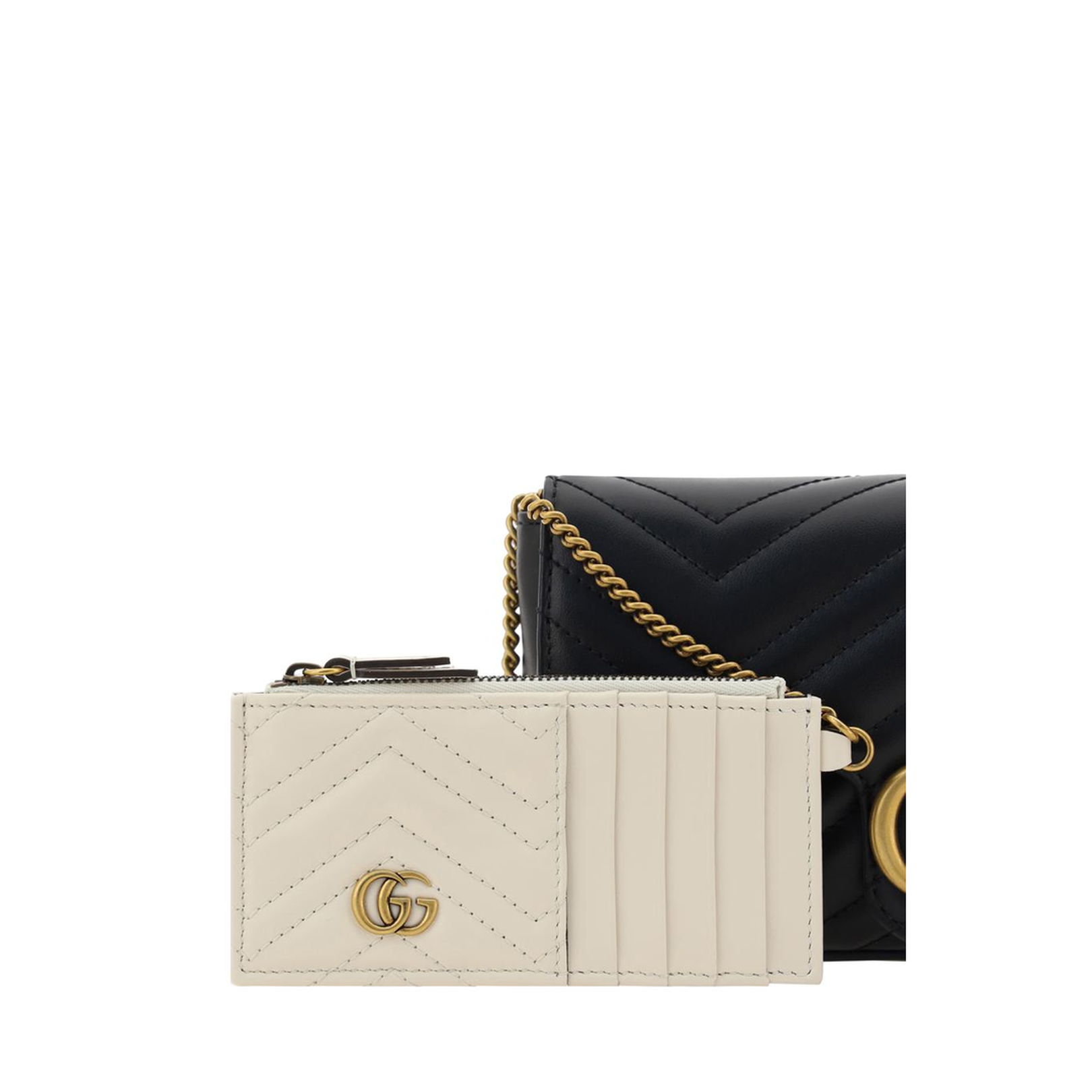 GG Marmont Leather Continental Wallet - Black
