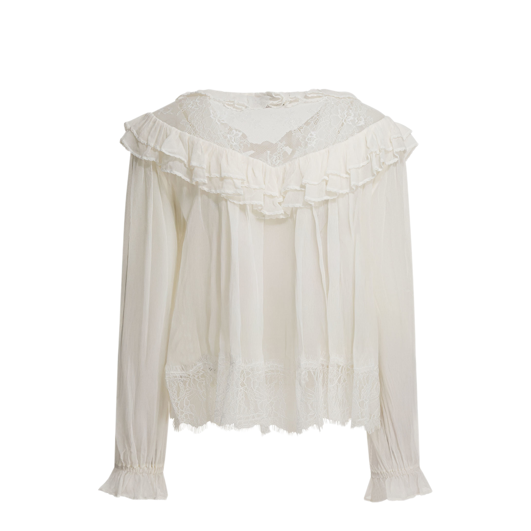 MAYFEYR - Self Portrait - Lace Blouse - RS26192TWWHITE